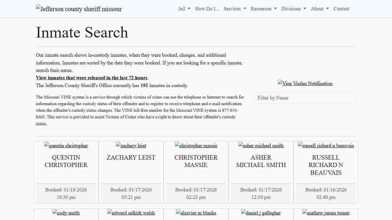 Inmate Search | Jefferson County Sheriff's Office